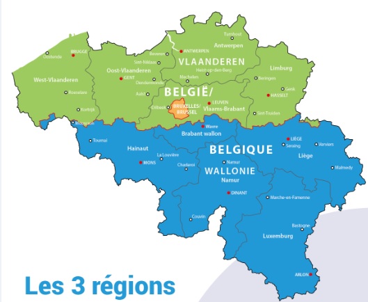 regions de belgique